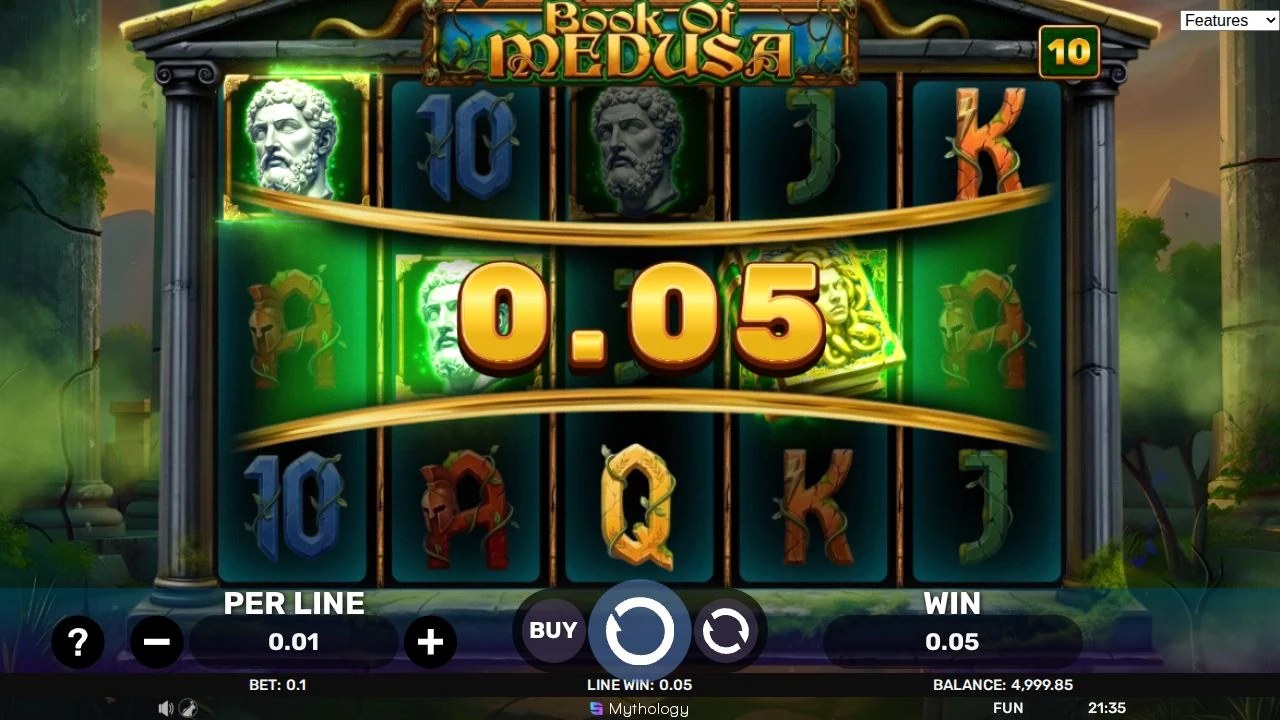 Book of Medusa — line win 0,29