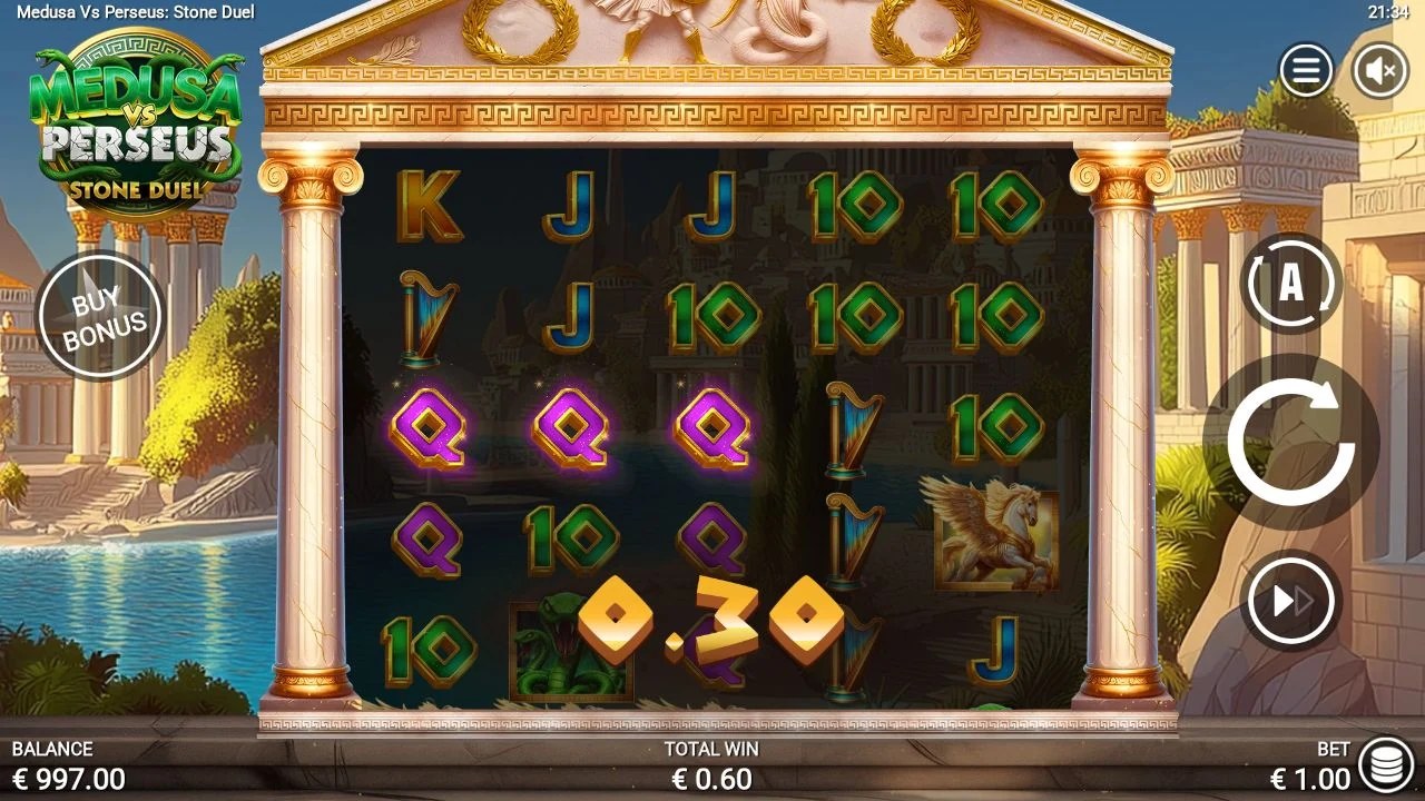 TOTAL WIN 5,00× -end screen
